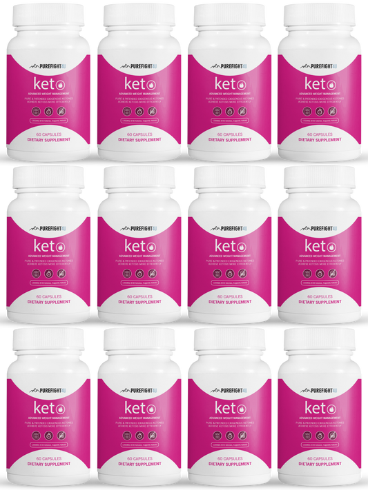 Keto Advanced Weight Management Formula - 12 Bottles 720 Capsules