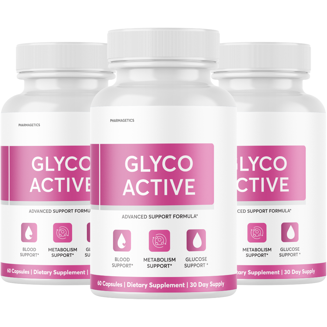 Glyco Active Advanced Blood Aid for Healthy Blood Sugar Levels - 3 Bottles