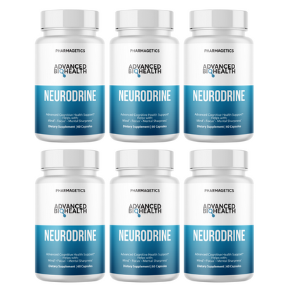 Neurodrine Advanced Cognitive Health Support 6 Bottles 360 Capsules