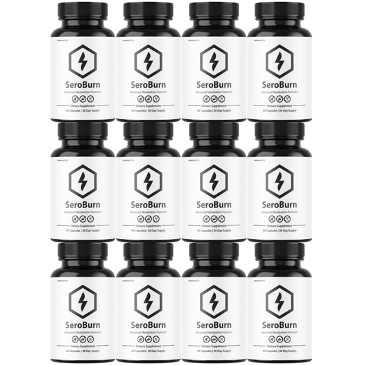 SeroBurn Fat Burning Pills Advanced Weight Loss & Appetite Control - 12 Bottles