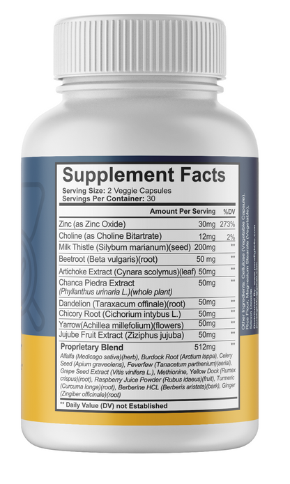 Liver Health RX Formula Supplement Pure Health 5 Bottles 300 Capsules