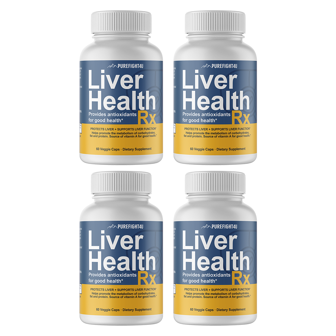 Liver Health RX Formula Supplement Pure Health 4 Bottles 240 Capsules