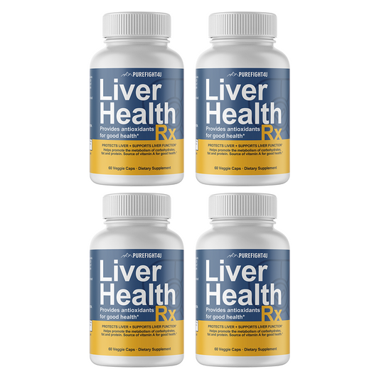 Liver Health RX Formula Supplement Pure Health 4 Bottles 240 Capsules