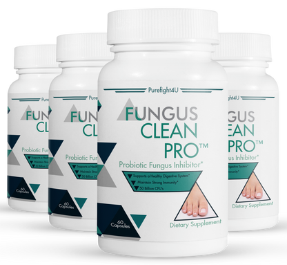 FUNGUS CLEAN PRO Toenail Care - 4 Bottles 240 Vegetarian Capsules