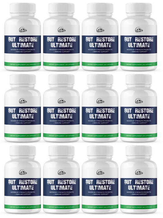 Gut Restore Ultimate Probiotic 12 Bottles 720 Capsules