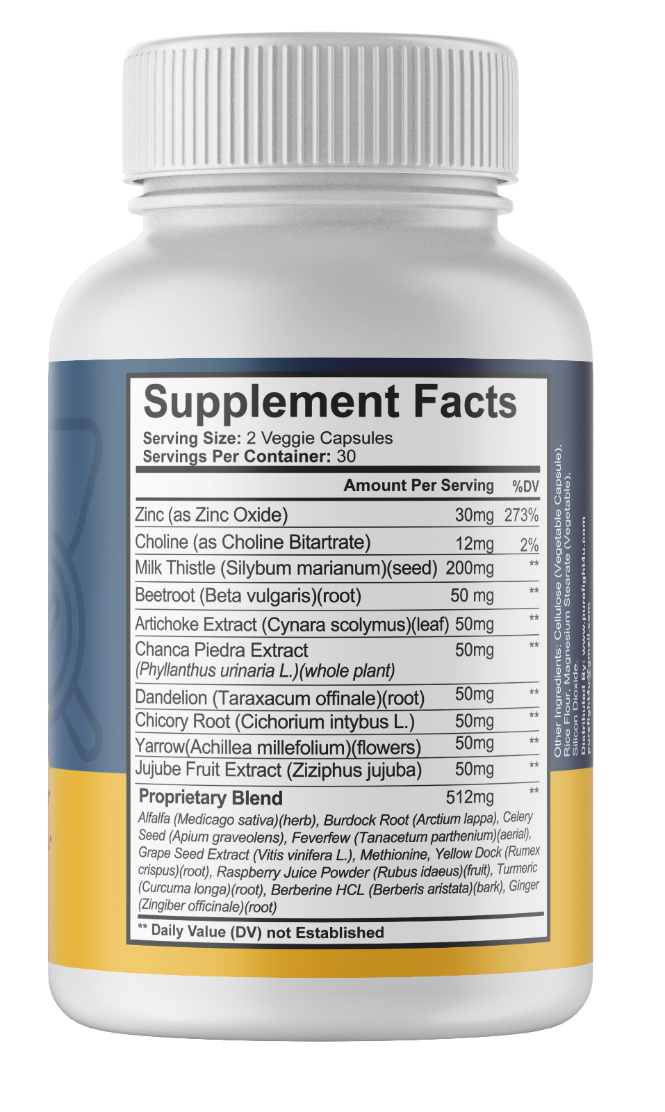 Liver Health RX Formula Supplement Pure Health 12 Bottles 720 Capsules