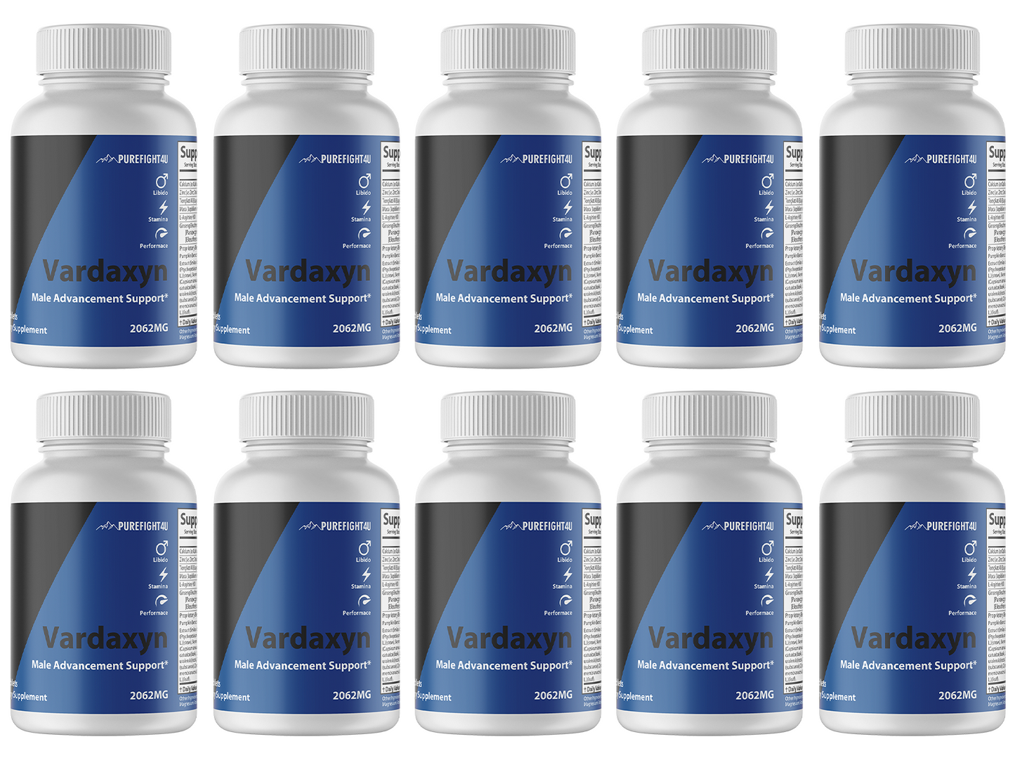 Vardaxyn Pills Male Advancement Support - 10 Bottles 600 Capsules