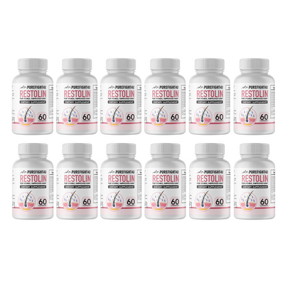 Restolin Hair Skin and Nails Supplement 12 Bottles 720 Capsules