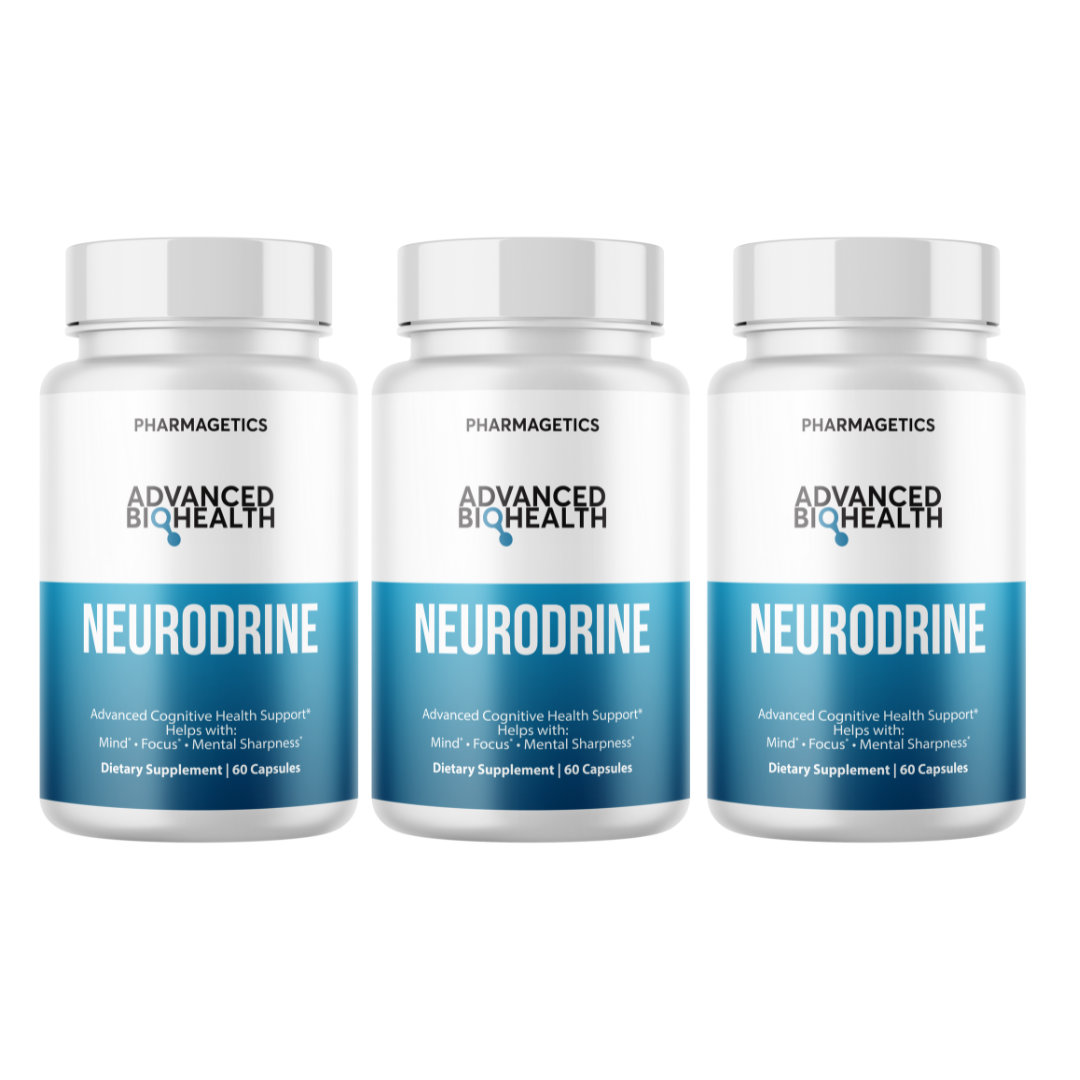 Neurodrine Advanced Cognitive Health Support 3 Bottles 180 Capsules