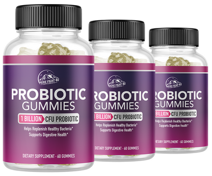 Probiotic Gummies 1 Billion CFU 3 Bottles 180 Gummies