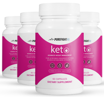 Keto Advanced Weight Management Formula - 4 Bottles 240 Capsules