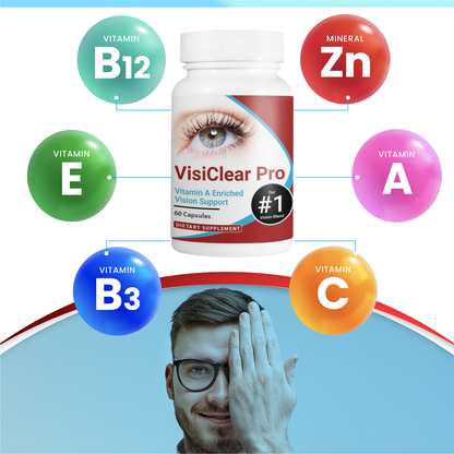 5 Bottles VisiClear Pro Advanced Eye Health Formula 60 Capsules x 5