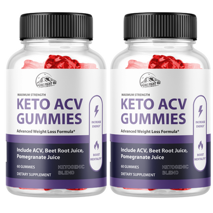 Keto ACV Gummies Advance Weight Loss Formula 2 Bottles 120 Gummies