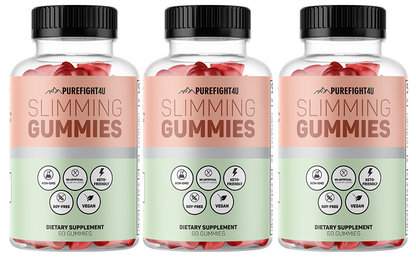 Slimming Gummies Dietary Supplement - 3 Bottles 180 Gummies