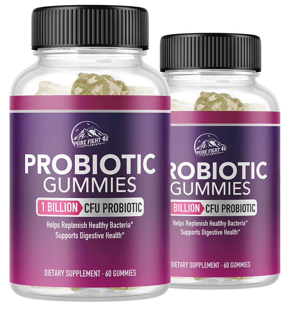 Probiotic Gummies 1 Billion CFU 2 Bottles 120 Gummies