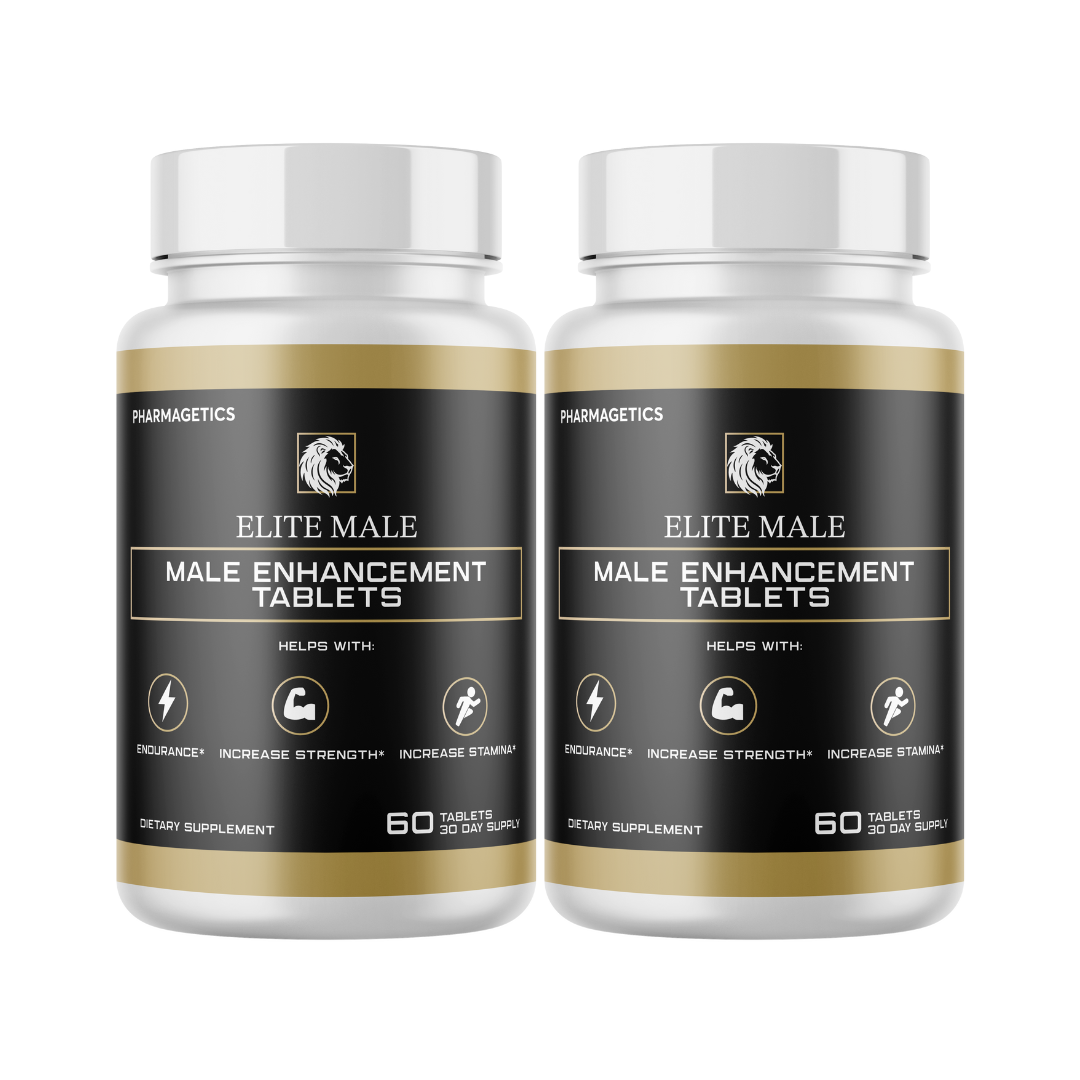 Elite Male - Male Enhancement Tablets - 2 Bottles 120 Tablets