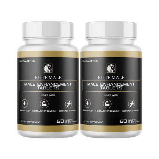 Elite Male - Male Enhancement Tablets - 2 Bottles 120 Tablets