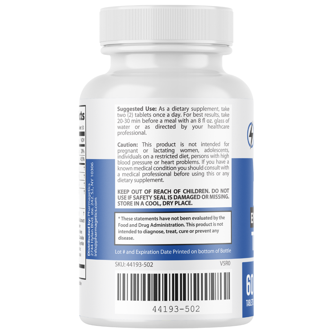 Energize Male Tablets, Tablets to Support Vitality and Virility - 10 Bottles