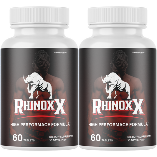 Rhinox X Enhancement Pills for Men, Supports Performance & Energy - 2 Bottles