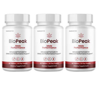 BioPeak Men Enhancement Capsules, BioPeak Pills Last longer BiggerD 3 Bottles