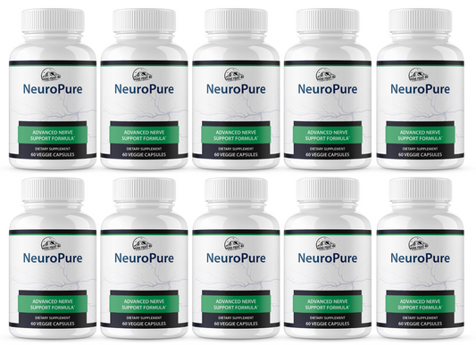 Neuro Pure Advanced Nerve Support Formula - 10 Bottles 600 Capsules