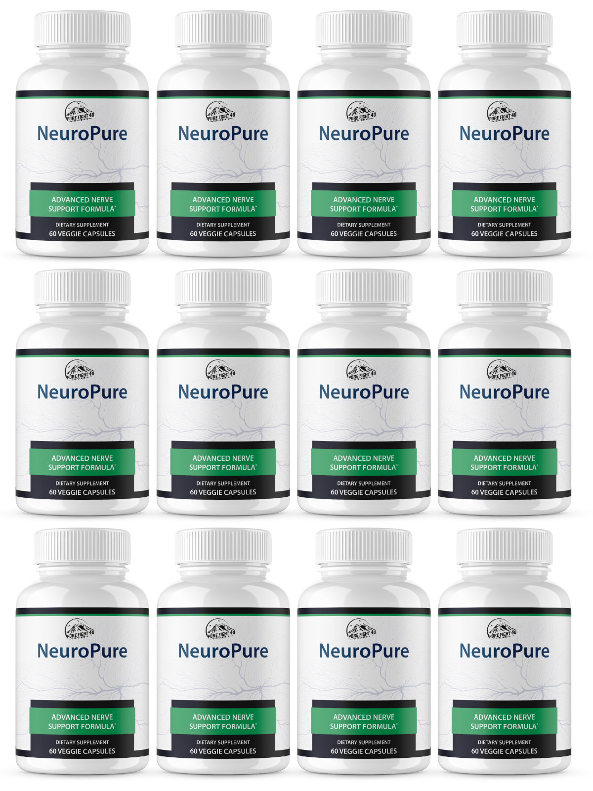 Neuro Pure Advanced Nerve Support Formula - 12 Bottles 720 Capsules