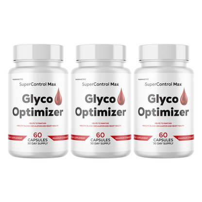 Glyco Optimizer Healthy Blood Circulation & Heart Health 3 Bottles 180 Capsules