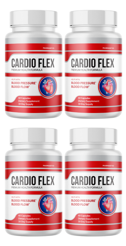 Cardio Flex Premium Health Formula 4 Bottles 240 Capsules