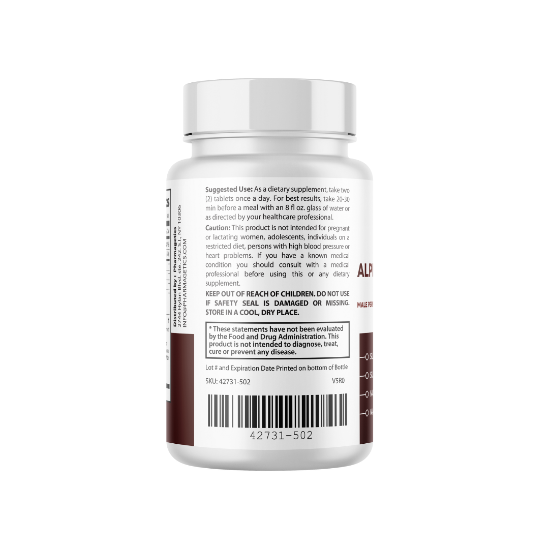 Alpha Drive RX - Male Health Tablets to Boost Energy and Intimate Performance 2 Bottles