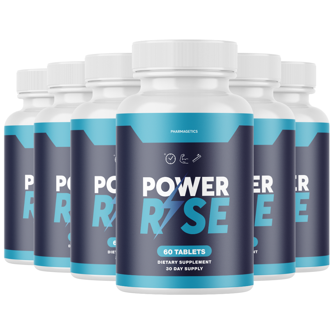 Power Rise Pills, Power Rise for Men, Advanced Male Support - 6 Bottles