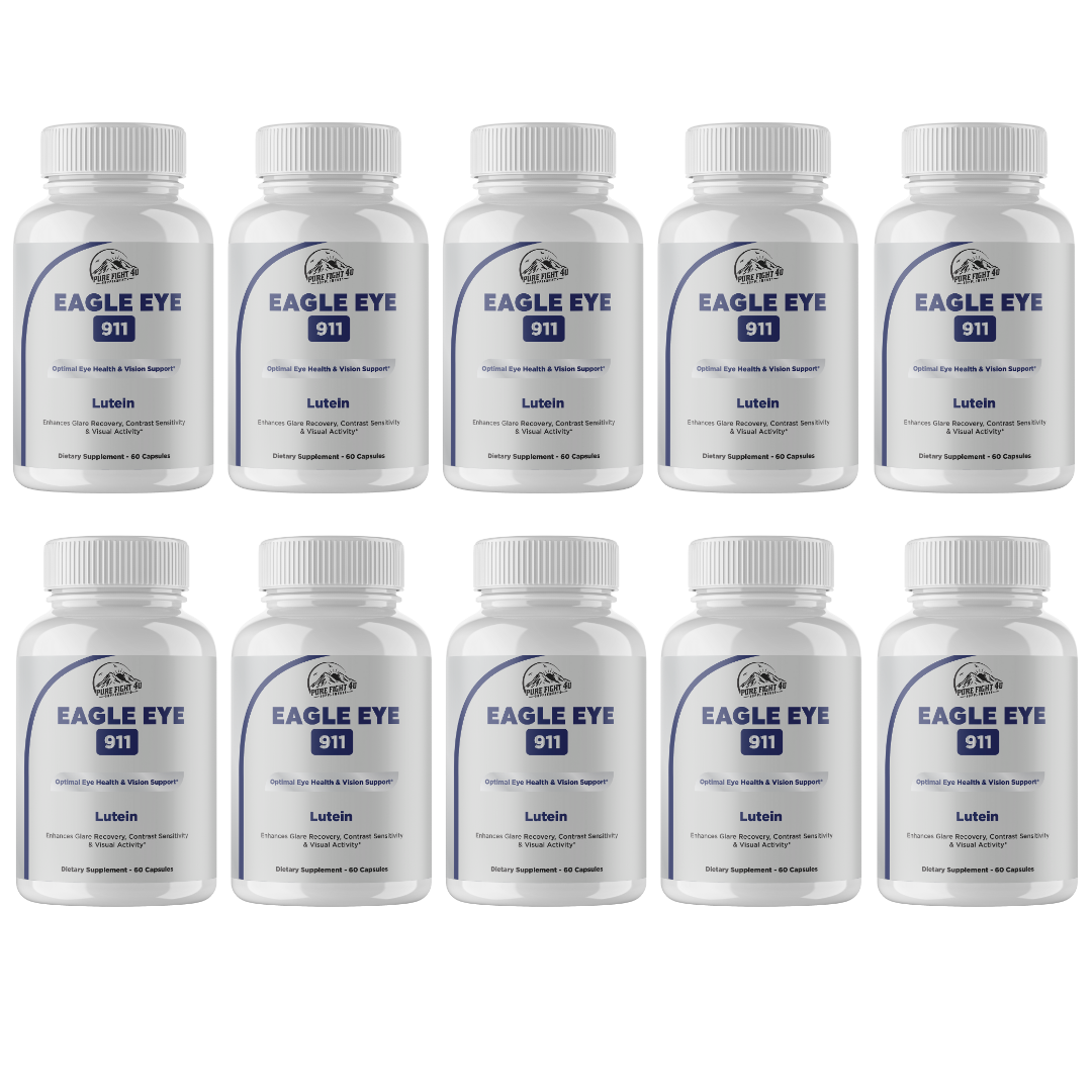 Eagle Eye 911 Optimal Eye Health & Vision Support 10 Bottles 600 Capsules