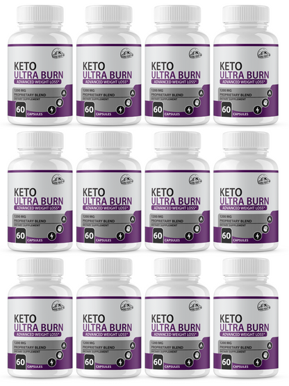 Keto Ultra Burn Advanced Weight Loss 12 Bottles 720 Capsules