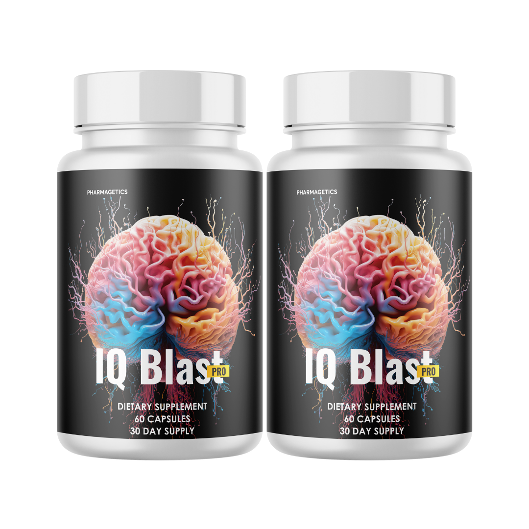 IQ Blast Pro Brain Supplement 2 Bottles 120 Capsules