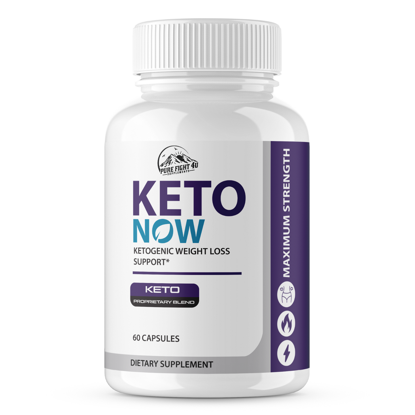 Keto Now Ketogenic Weight Loss Support - 4 Bottles 240 Capsules