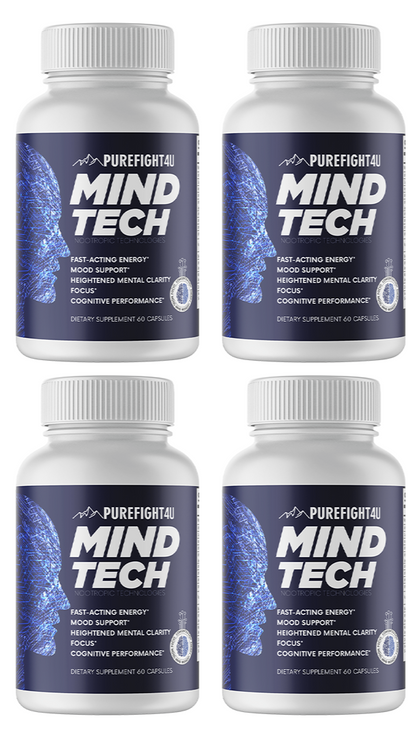 MindTech Nootropic Technologies  Brain Booster Supplement 4 Bottles 240 Capsules