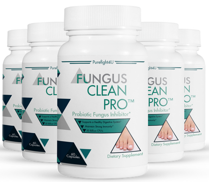 FUNGUS CLEAN PRO Toenail Care - 5 Bottles 300 Vegetarian Capsules