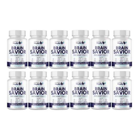 Mindful Wellness Brain Savior - Mind Boost Formula Capsules 12 Bottles 720 Caps