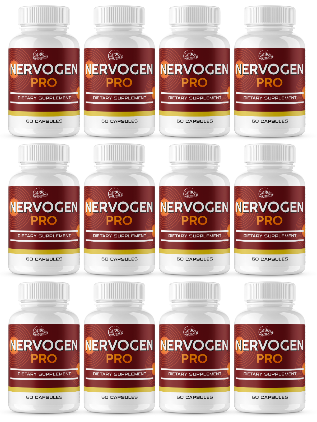 Nervogen Pro Dietary Supplement - 12 Bottles 720 Capsules