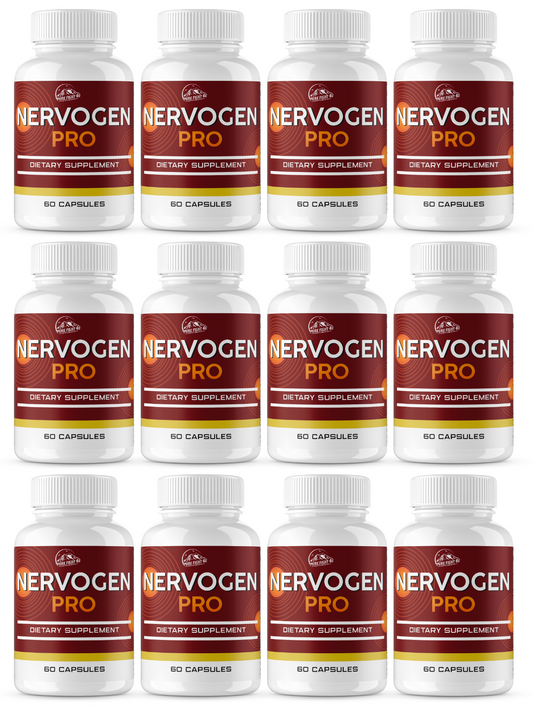 Nervogen Pro Dietary Supplement - 12 Bottles 720 Capsules