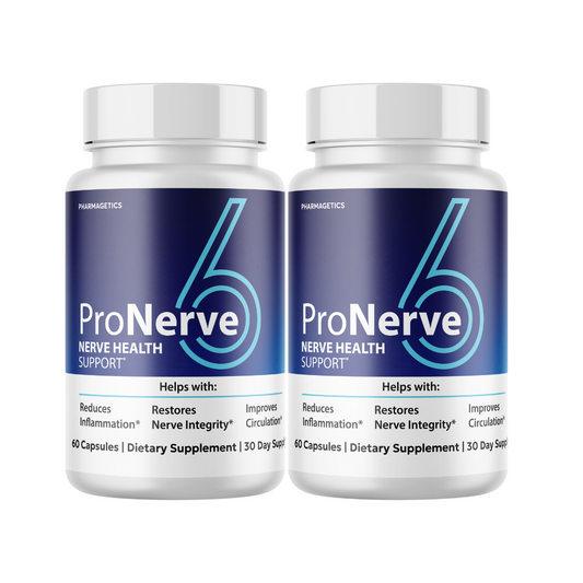 Pro Nerve 6 - Nerve Health  Support 2 Bottles 120 Capsules