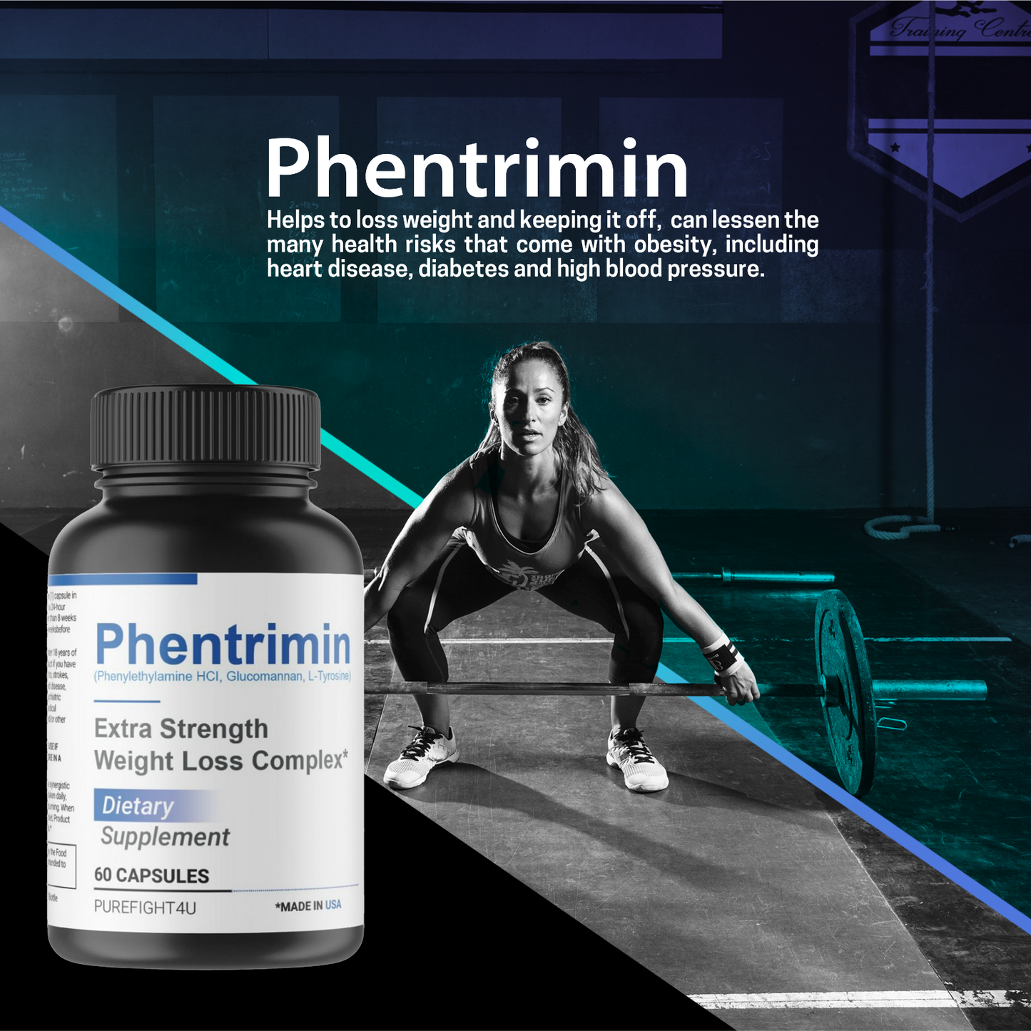 Official Phentrimin Extra Strength - 3 Bottles, 180 Capsules