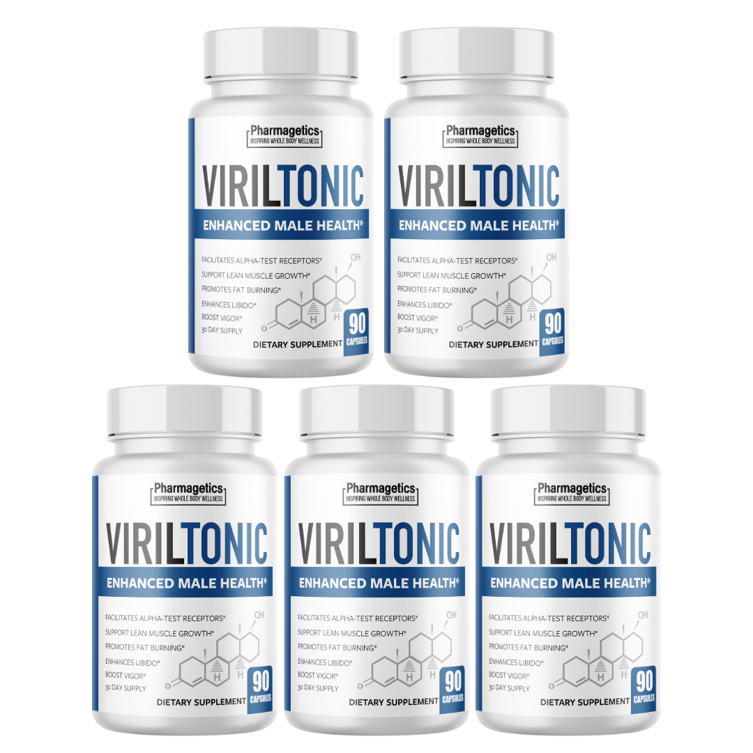 VirilTonic - Enhanced Male Health - 5 Bottles 450 Capsules