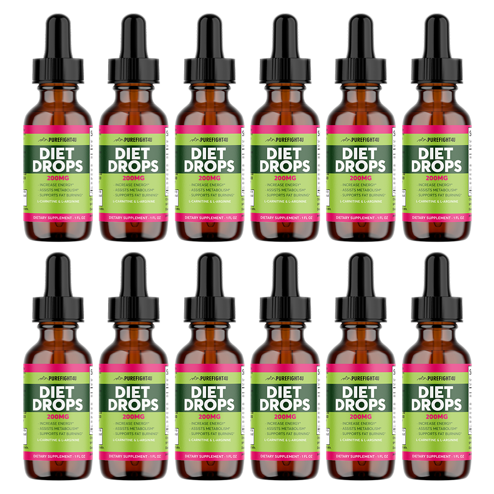 Diet Drops 200 MG Dietary Supplement  1 FL. OZ 12 Bottles