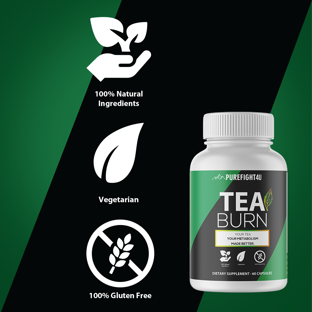 Tea Burn Dietary Supplement 12 Bottles 720 Capsules