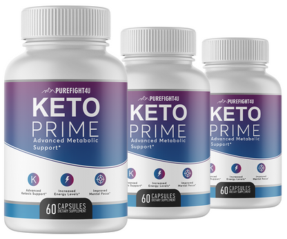 Keto Prime - Advanced Metabolic Support 3 Bottles 180 Capsules