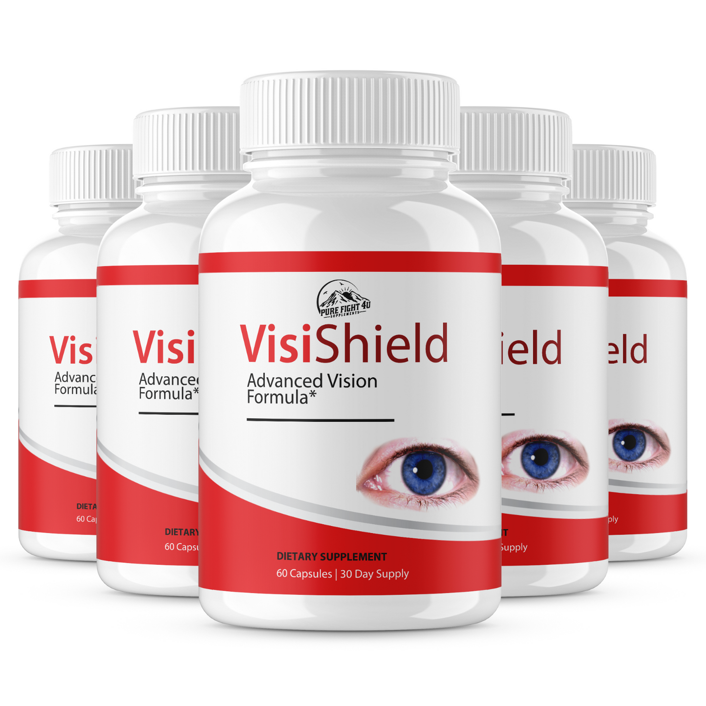 Visi Shield Advanced Vision Formula 5 Bottles 300 Capsules