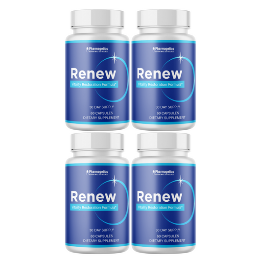 Renew Vitality Restoration Formula 4 Bottles  240 Capsules