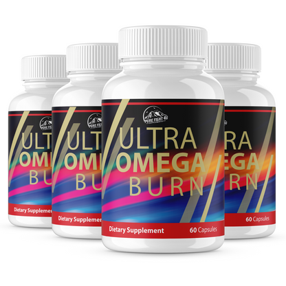 Ultra Omega Burn Dietary Supplement - 4 Bottles 240 Capsules