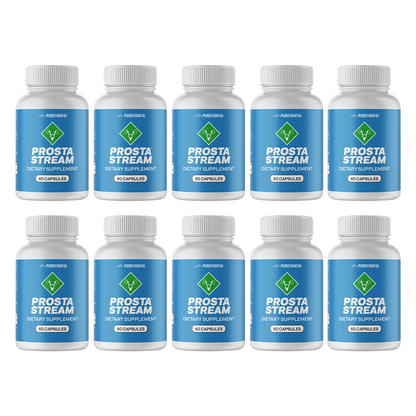 Prosta Stream Dietary Supplement 10 Bottles 600 Capsules