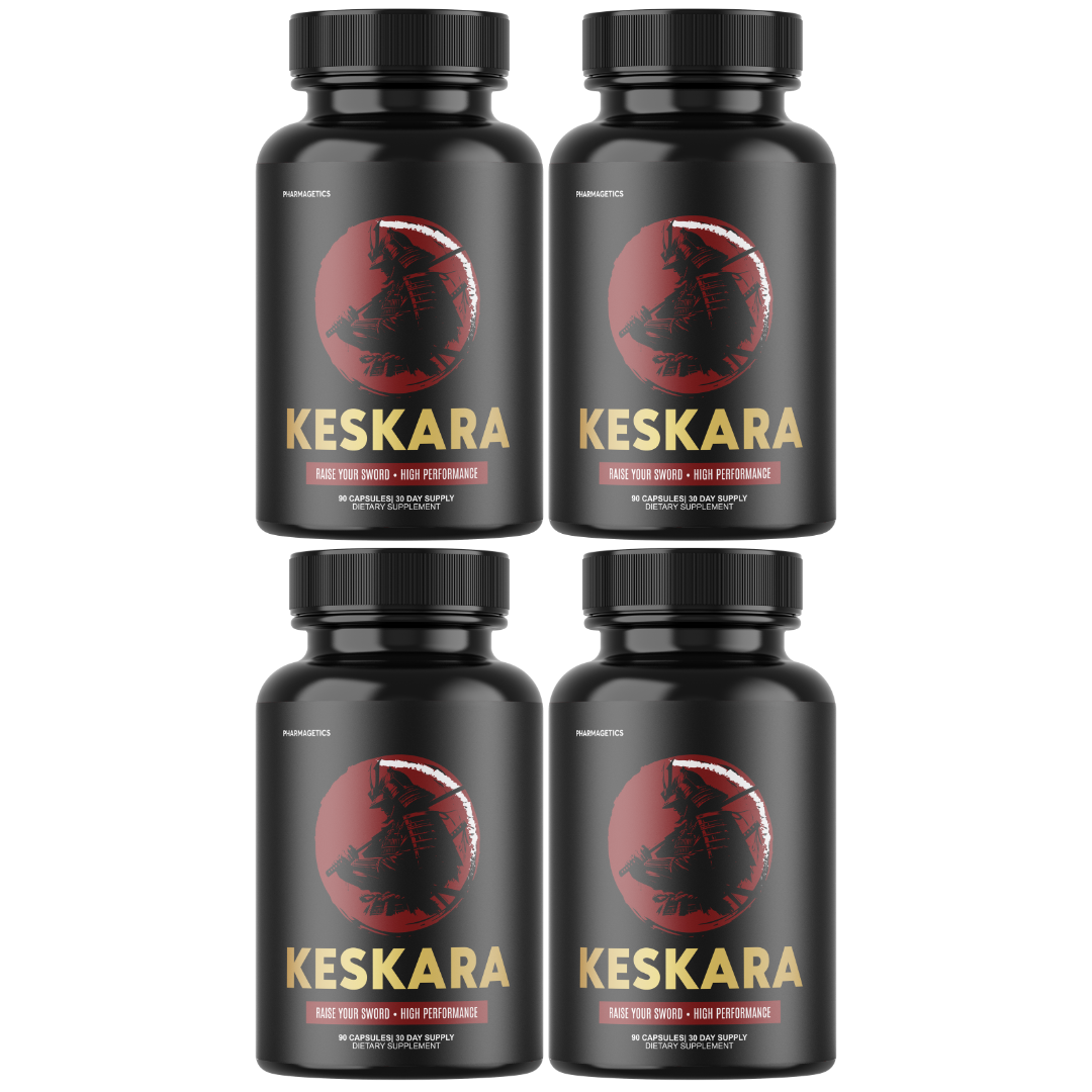 Keskara Male Health Pills to Boost Vitality and Overall Performance - 4 Bottles